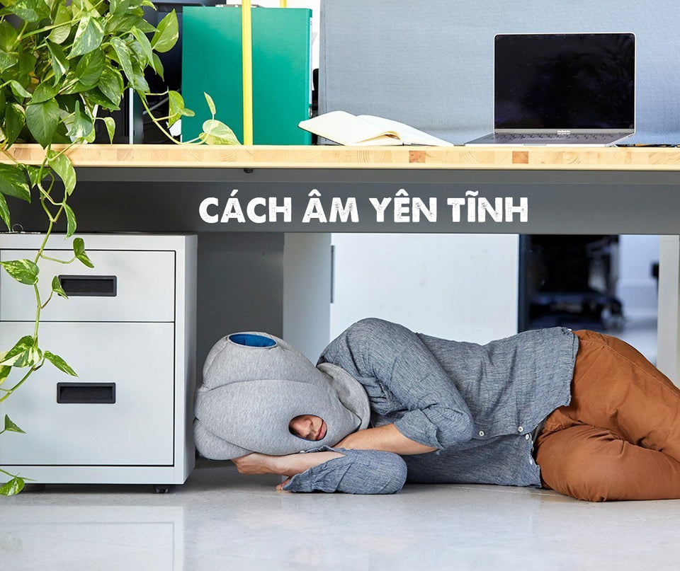 GỐI NGỦ OSTRICH PILLOW-ẤM MÙA ĐÔNG MÁT MÙA HÈ